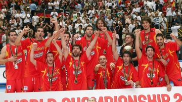 La selección española de baloncesto, campeona del mundo en 2006