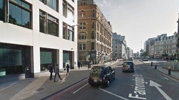 Calle Farringdon, lugar en el que ocurrieron los hechos en la ciudad de Londres