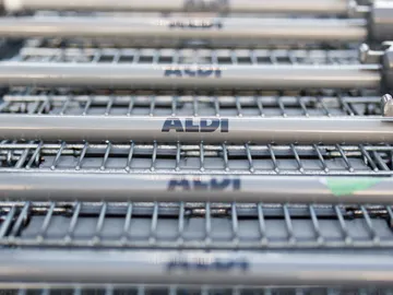 Carritos del supermercado Aldi Carritos del supermercado Aldi