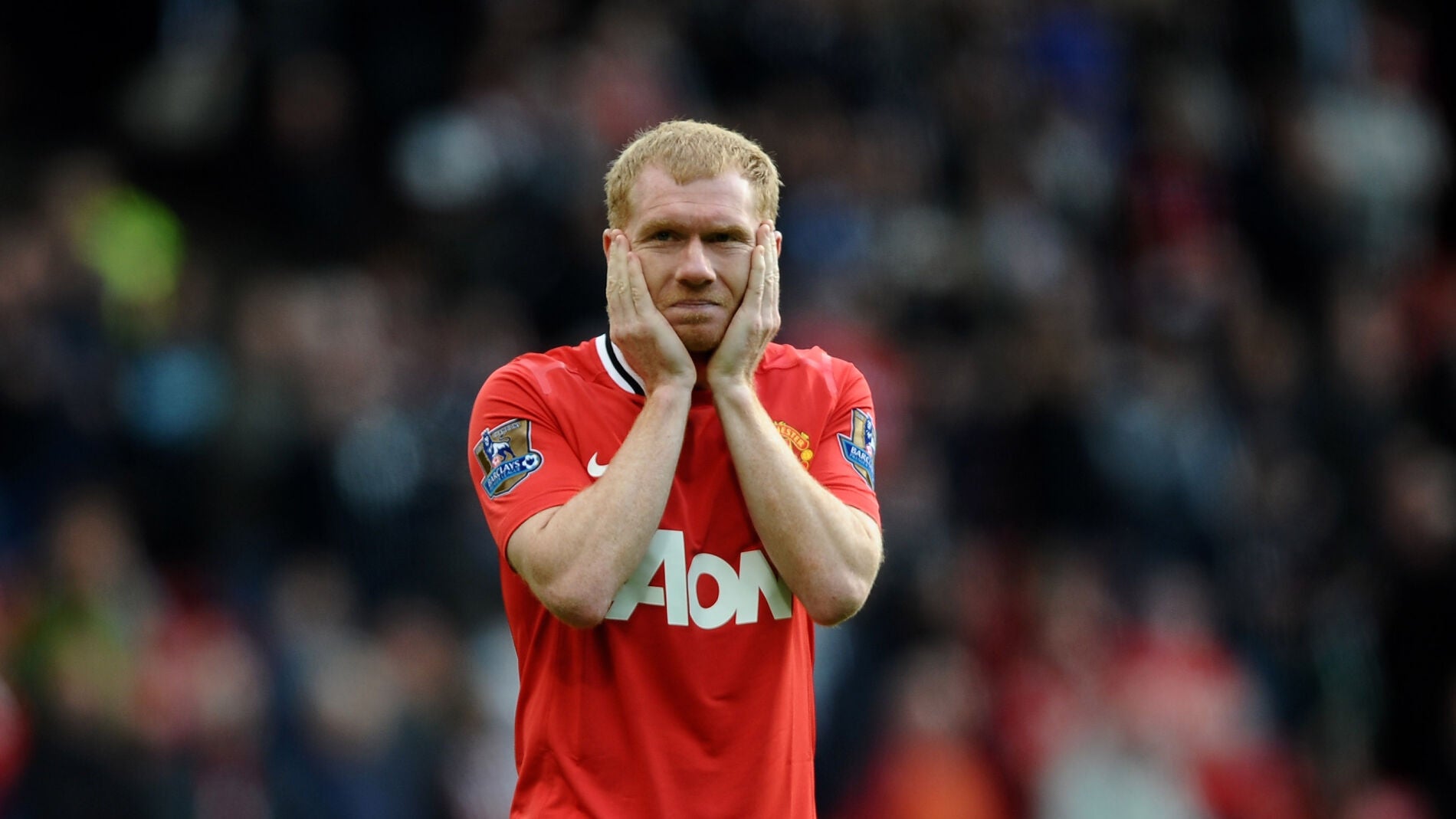 Paul Scholes en su etapa de jugador en el United.