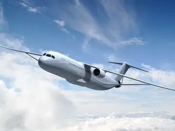 Imagen de archivo de un avión Imagen de archivo de un avión