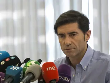 Marcelino en rueda de prensa Marcelino en rueda de prensa