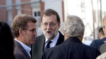 Rajoy visita el lugar del accidente en O Porriño