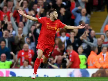 Lallana celebra un gol Lallana celebra un gol