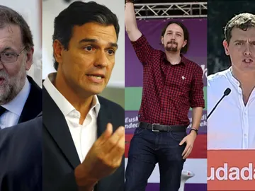 Rajoy, Sánchez, Iglesias y Rivera en la campaña vasca y gallega Rajoy, Sánchez, Iglesias y Rivera en la campaña vasca y gallega