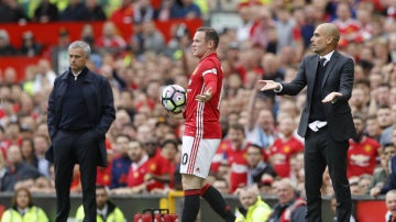 Pique entre Guardiola y Rooney