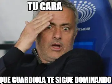 'Meme' de Mourinho tras el derbi de Manchester 'Meme' de Mourinho tras el derbi de Manchester