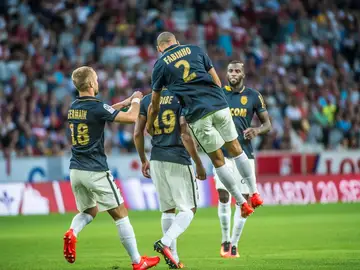 El Mónaco celebra un gol El Mónaco celebra un gol