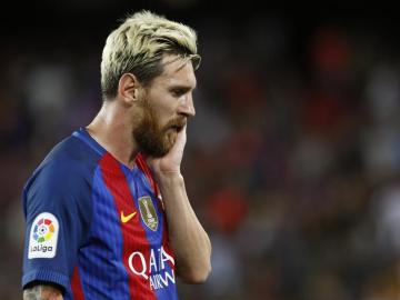 Messi tras la derrota ante el Alavés