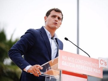 Albert Rivera en un acto de campaña