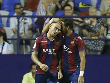 El Levante celebra un gol El Levante celebra un gol
