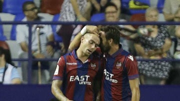 El Levante celebra un gol