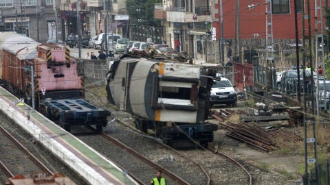 Retirada de la locomotora del tren