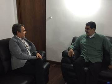 Nicolás Maduro reunido con Zapatero