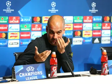 Pep Guardiola, en rueda de prensa Pep Guardiola, en rueda de prensa