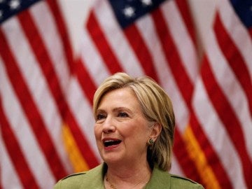Imagen de Hillary Clinton, candidata demócrata a la Casa Blanca 