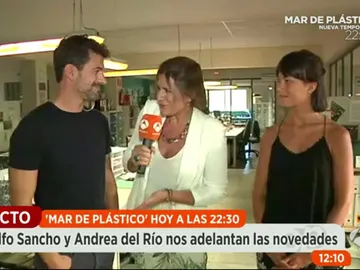 Rodolfo Sancho y Andrea en Espejo Público Rodolfo Sancho y Andrea en Espejo Público