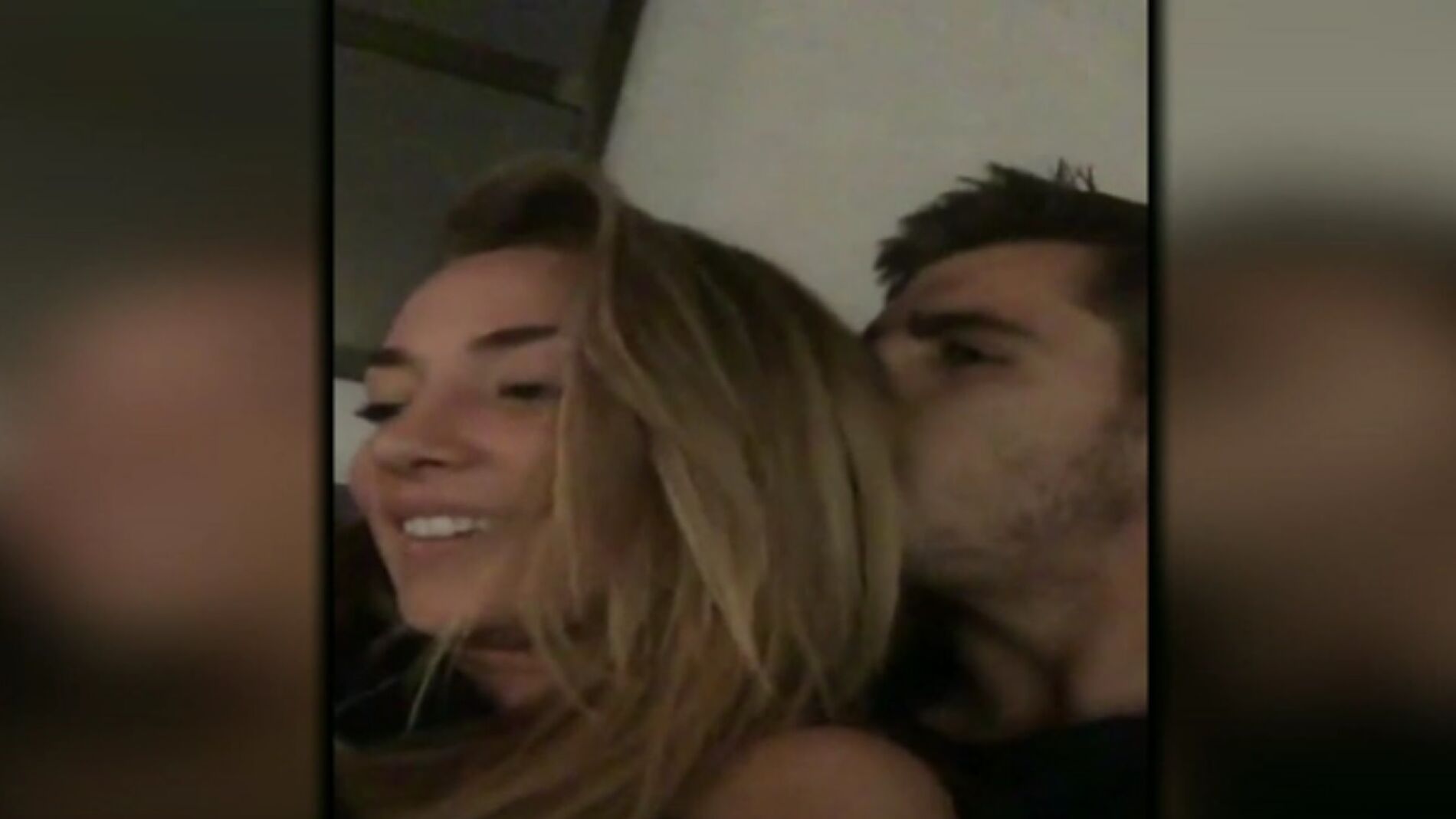 &Aacute;lvaro Morata celebra con su novia su gol en Champions