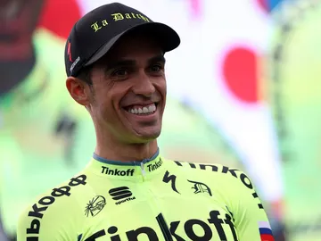 El ciclista Alberto Contador El ciclista Alberto Contador