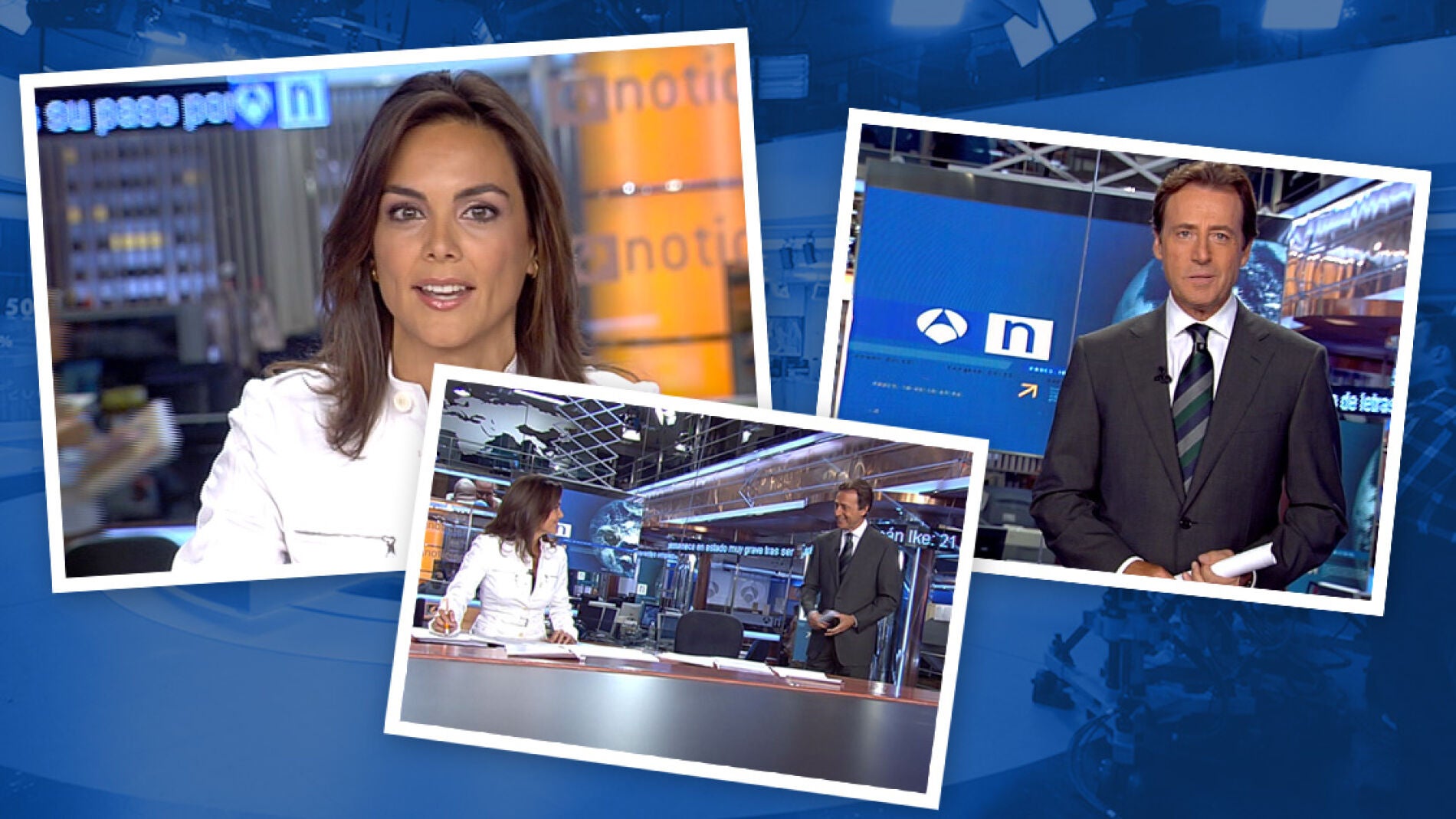 Matías Prats y Mónica Carrillo presentan Noticias 2 en el año 2008