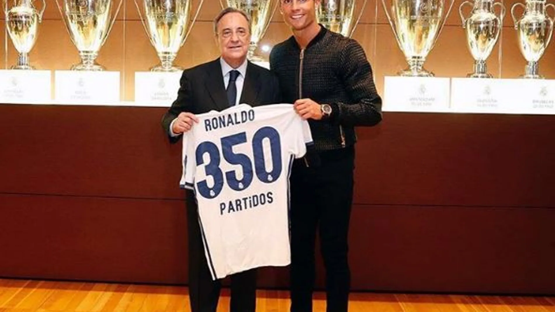 Cristiano Ronaldo suma 350 partidos con el Real Madrid