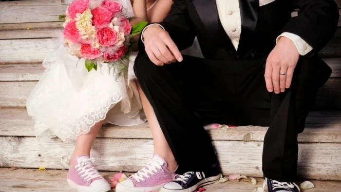 Novios en zapatillas Novios en zapatillas