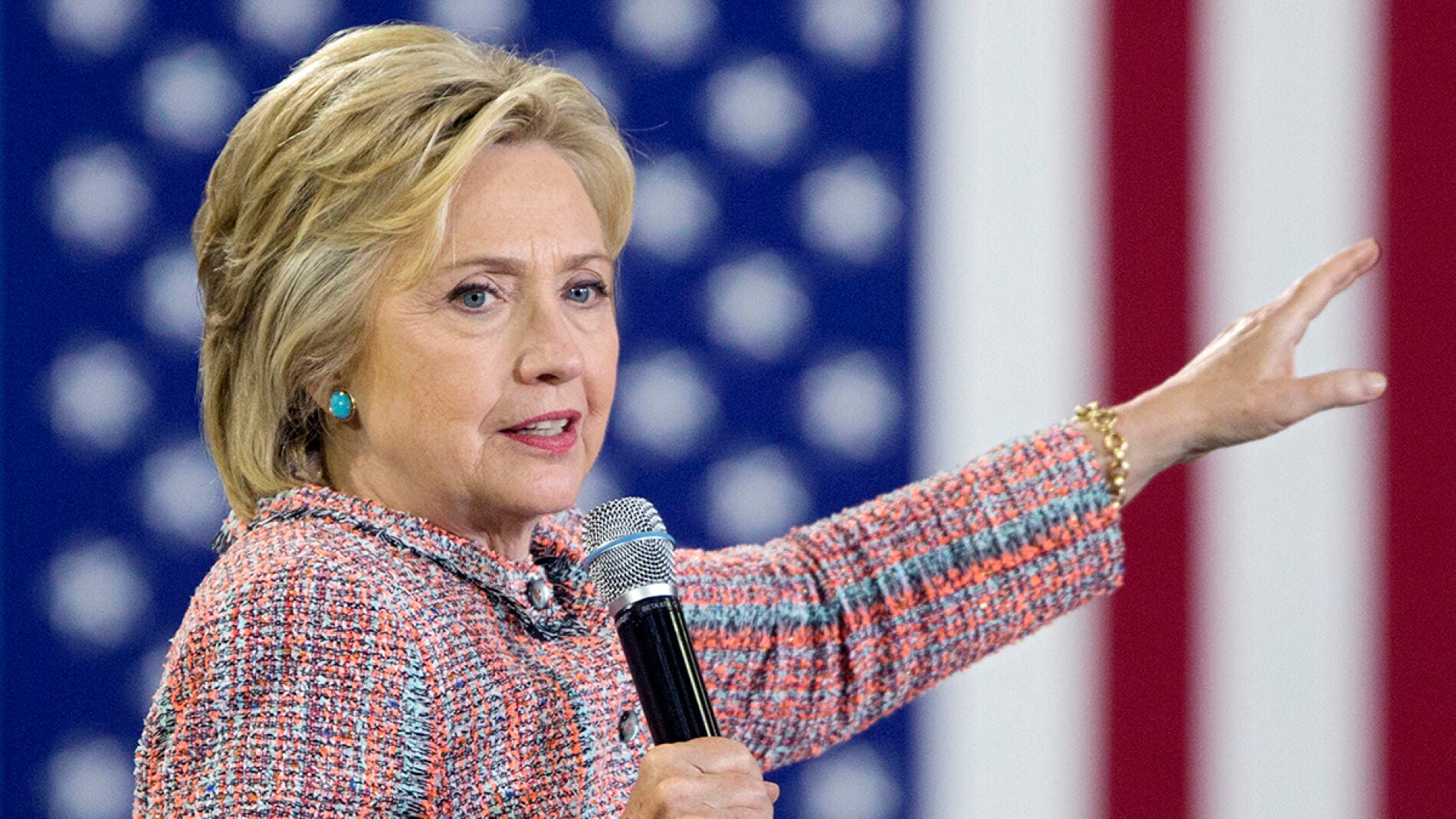 Hillary Clinton en un acto de campa&ntilde;a