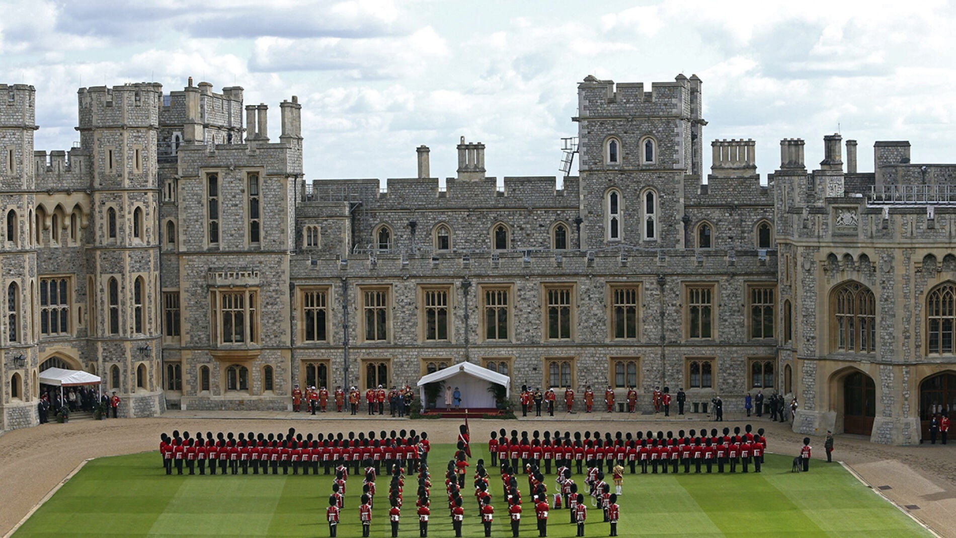 Vista general del castillo de Windsor en Berkshire