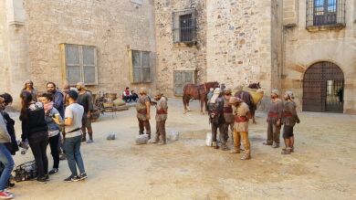 Descubre un adelanto del rodaje de 'La Catedral del Mar' en Cáceres