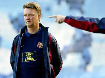 Louis van Gaal, durante su etapa como entrenador del FC Barcelona Louis van Gaal, durante su etapa como entrenador del FC Barcelona