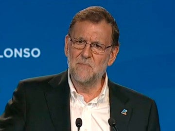 Mariano Rajoy, en un mitin en Bilbao