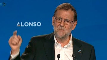 Mariano Rajoy, en un mitin en Bilbao