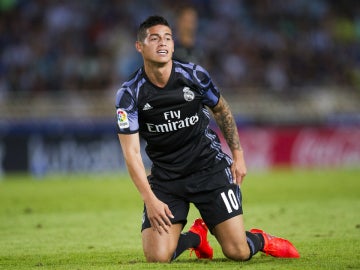 James, con el Real Madrid