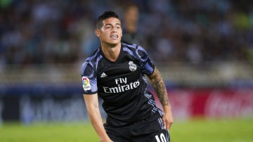 James, con el Real Madrid