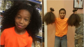 Niño dona su pelo a niños con cáncer
