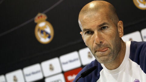 Zinedine Zidane, en rueda de prensa