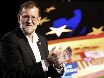 Mariano Rajoy habla desde Bilbao. Mariano Rajoy habla desde Bilbao.