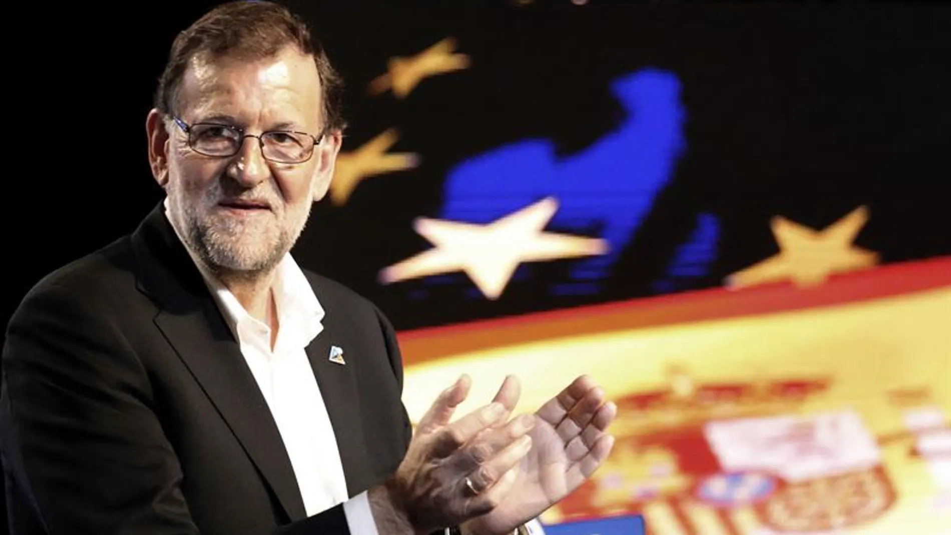 Mariano Rajoy habla desde Bilbao. Mariano Rajoy habla desde Bilbao.
