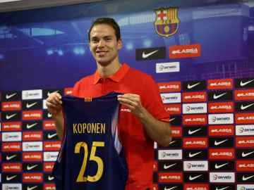 Koponen, jugador del F.C Barcelona Lassa