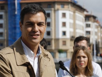 Pedro Sánchez en un mitin