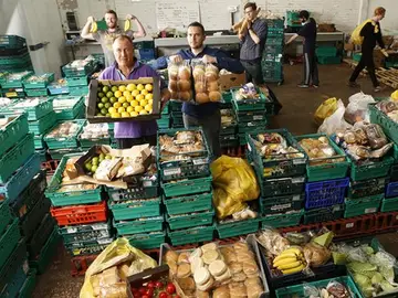 El supermercado de sobras en Leeds, Gran Bretaña El supermercado de sobras en Leeds, Gran Bretaña