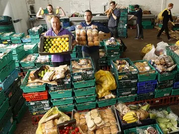 El supermercado de sobras en Leeds, Gran Bretaña El supermercado de sobras en Leeds, Gran Bretaña