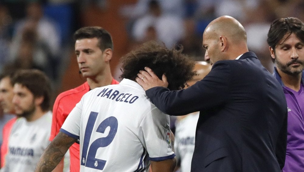 Marcelo se retira por lesión ante el Villarreal