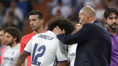 Marcelo sufre una lesión muscular en el sóleo derecho