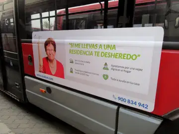 La empresa valenciana de cuidadores Cuidum ha lanzado la polémica campaña en Valencia La empresa valenciana de cuidadores Cuidum ha lanzado la polémica campaña en Valencia