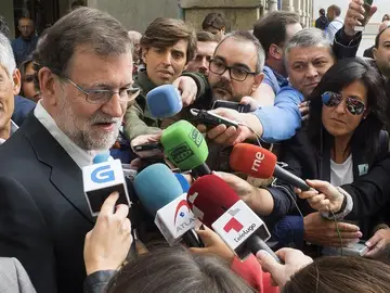 El presidente del PP y del Gobierno en funciones, Mariano Rajoy, en Vitoria El presidente del PP y del Gobierno en funciones, Mariano Rajoy, en Vitoria
