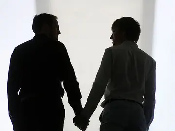 Una pareja homosexual Una pareja homosexual