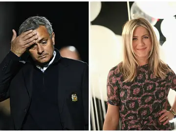 Mourinho y Jennifer Aniston Mourinho y Jennifer Aniston