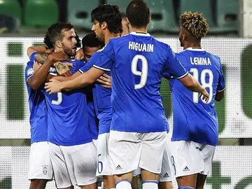 La Juventus celebra un gol La Juventus celebra un gol