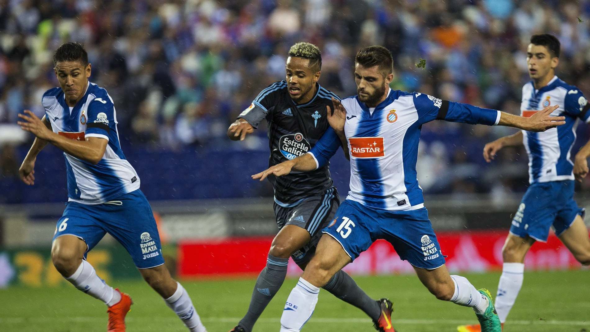 Momento del partido entre Espanyol y Celta de Vigo Momento del partido entre Espanyol y Celta de Vigo